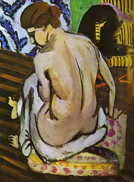 Nude Back 1918 fauvisme abstrait Henri Matisse Peintures à l'huile